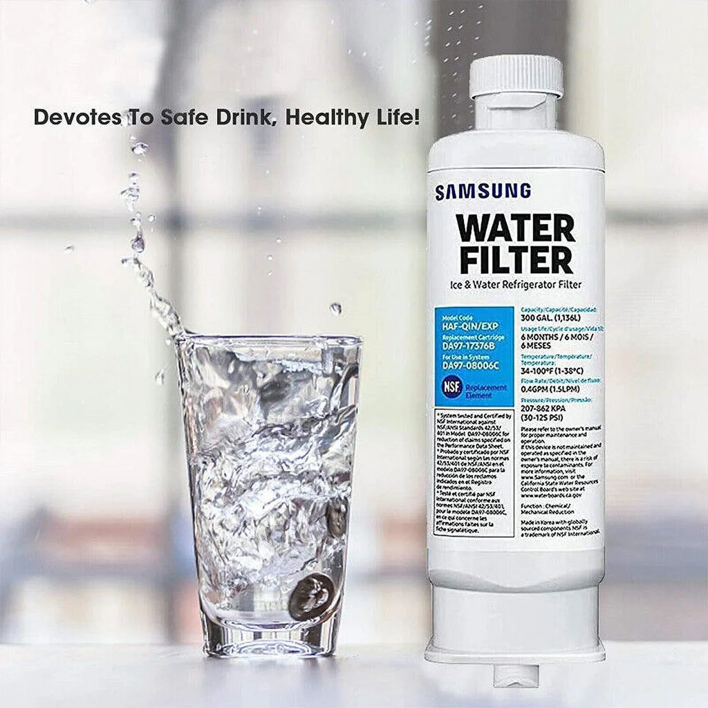 4  -17376B Compatible with -/, -, -08006C Refrigerator Water Filter