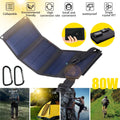 80W Outdoor Foldable  Solar Panel Power Bank for Camping Hiking