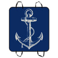 Blue Anchor Pet Car Seat Cover,Nautical Navy Blue Anchor Pet Car Seat Cover Dog Car Seat Mat Hammock Cargo Mat Trunk Mat For Cars Trucks and  54x60 inches