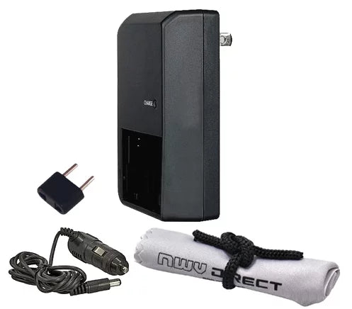 Off Camera 'Intelligent'  &  Rapid Charger For Panasonic Lumix -  + Nw Direct Microfiber Cleaning Cloth.