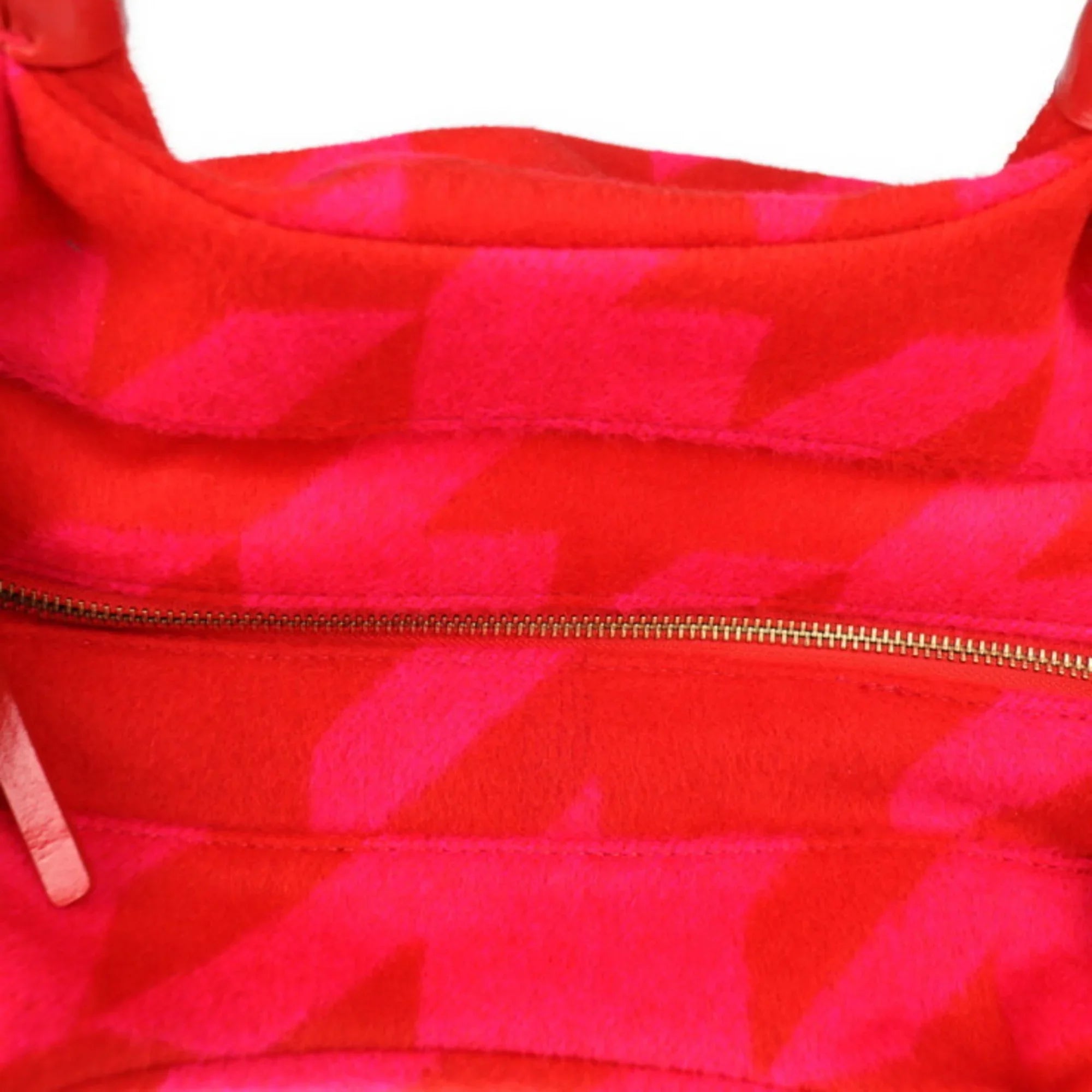 Pre-Owned Kate Spade spade handbag felt leather red pink tote bag (Good)