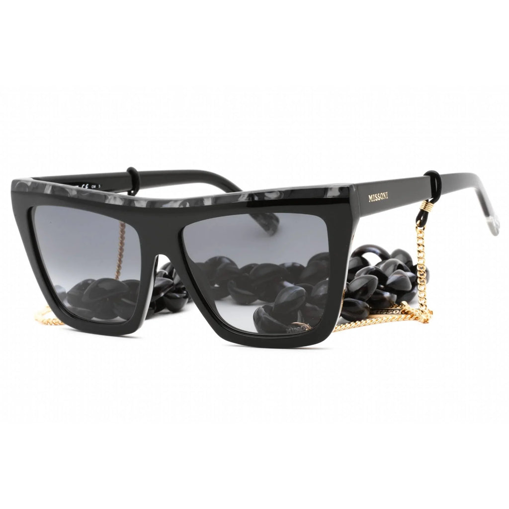 Missoni  0087// 033Z 9O Women's Grey Black Horn Sunglasses