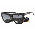 Missoni  0087// 033Z 9O Women's Grey Black Horn Sunglasses