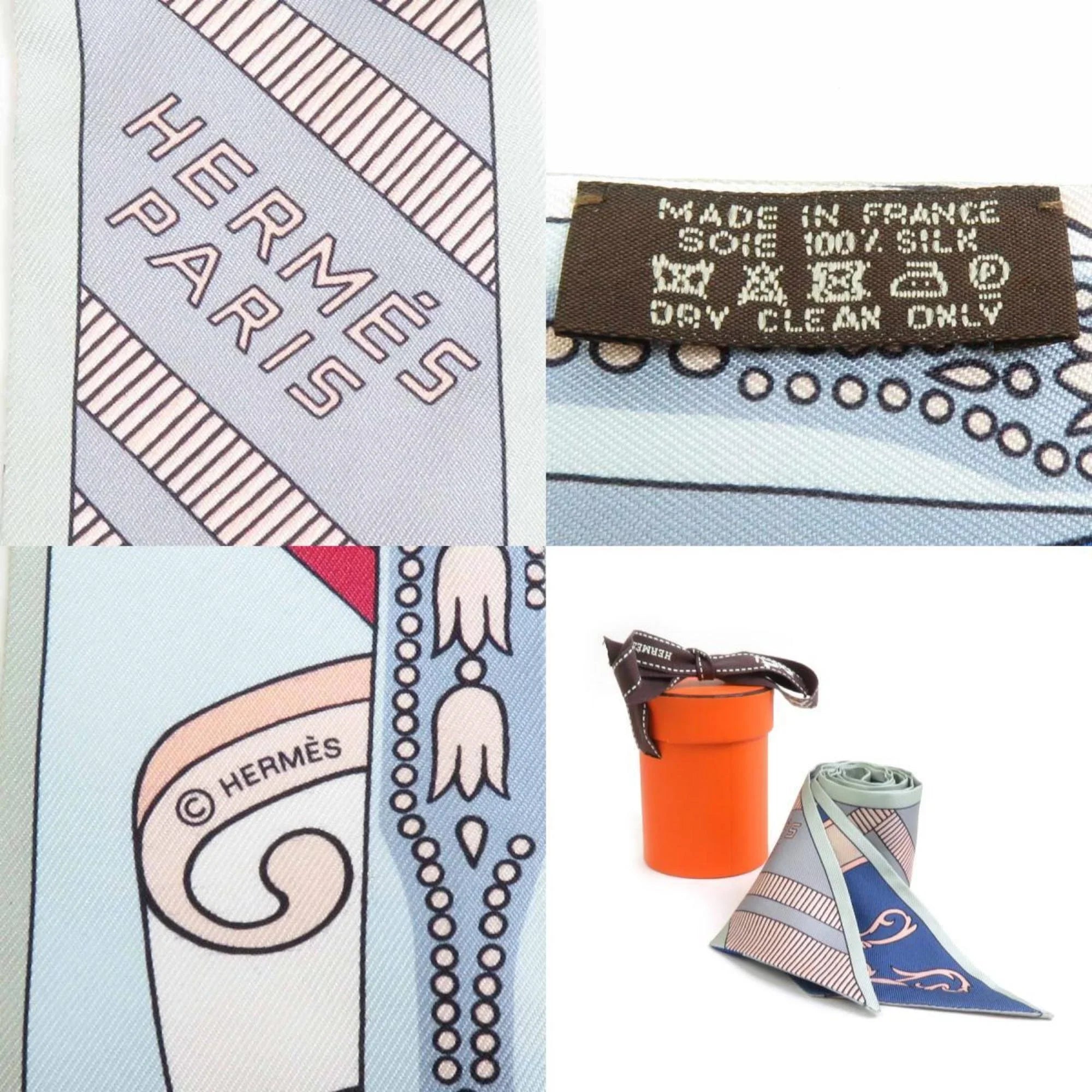 Pre-Owned Hermes  Scarf Muffler Twilly Silk Multicolor Women's e58492f (Good)