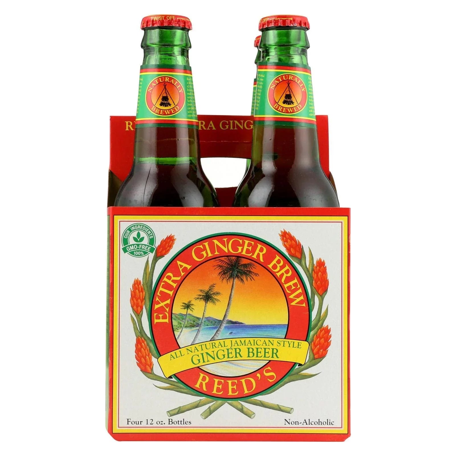 Reeds Extra Ginger Brew, 48 Ounce - 6 per case, 12 Ounce (Pack of 24)