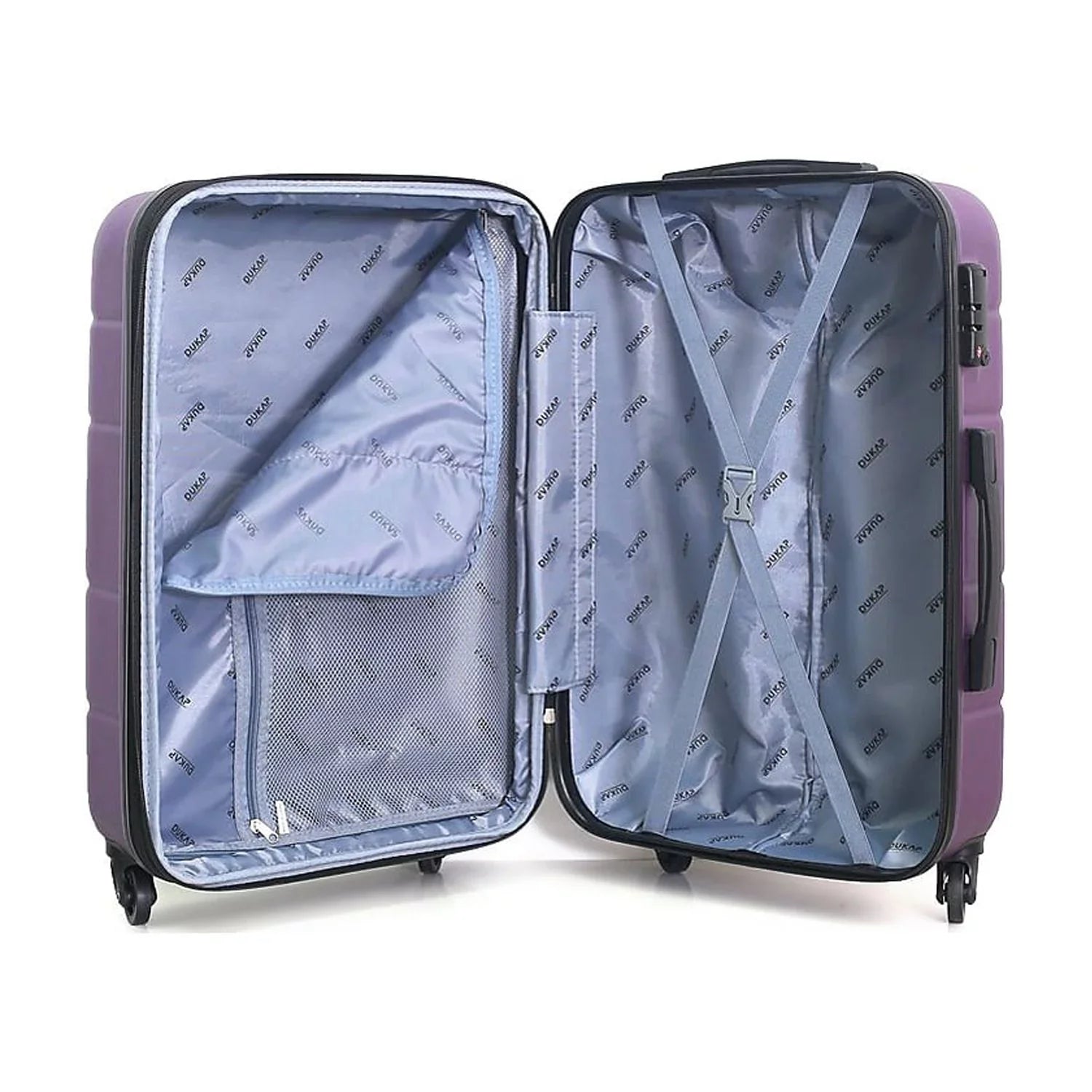 Plastic Carry-On Luggage Purple (-)