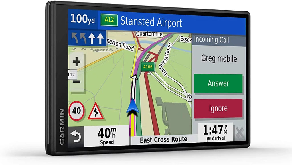 Garmin DriveSmart 55 Mt- 5.5 inch Sat Nav with Edge to Edge Display, Map Updates for , Ireland and Full Europe, Digital Traffic, Bluetooth Hands-Free Calling, Voice Commands and Smart Features