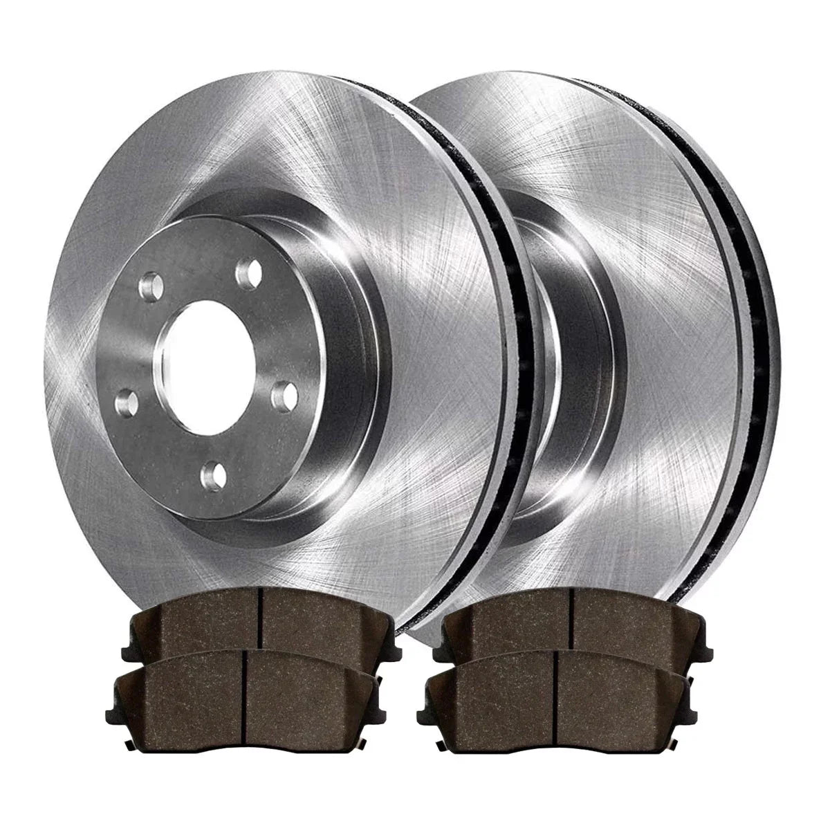 AutoShack Front Brake Rotors and Performance Ceramic Pads Kit Driver and Passenger Side Replacement for 2005-2008 Dodge Magnum 2006-2013 Charger 2009-2013 Challenger 2005-2013 Chrysler 300