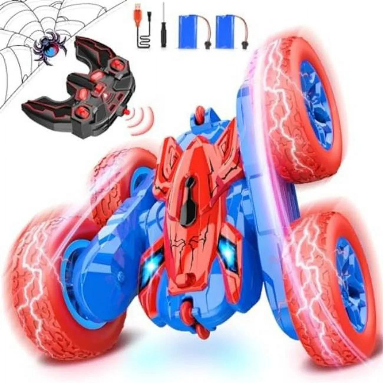 Race for Boys Spider Remote Control Stunt Car Outdoor Toy