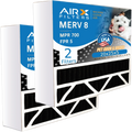 20x25x5 Air Filter Odor Eliminator Carbon Filter  8 Comparable to  700 &  5 Compatible with Air Bear 255649-102 2 Pack by     .