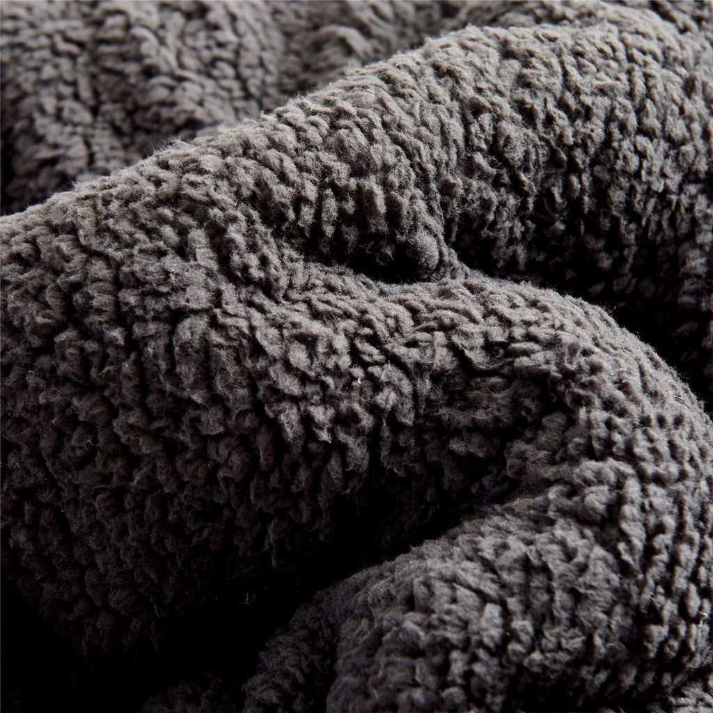 Soft 3 Piece Sherpa Blanket,Thick Warm Plush Borrego Bed Blanket,Cal King 87"x 95"