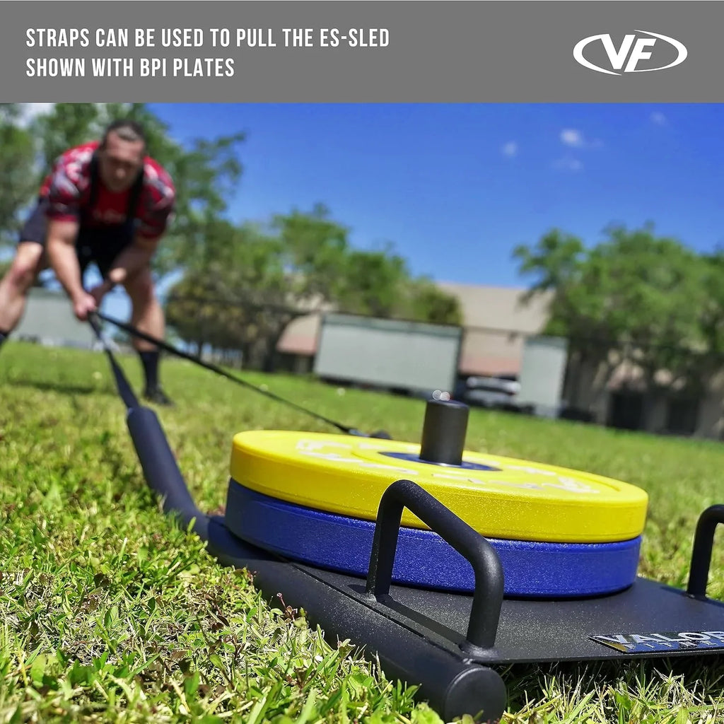 Valor Fitness - Agility Sled with Harness & Straps (Push, Pull, and Drag Sled)