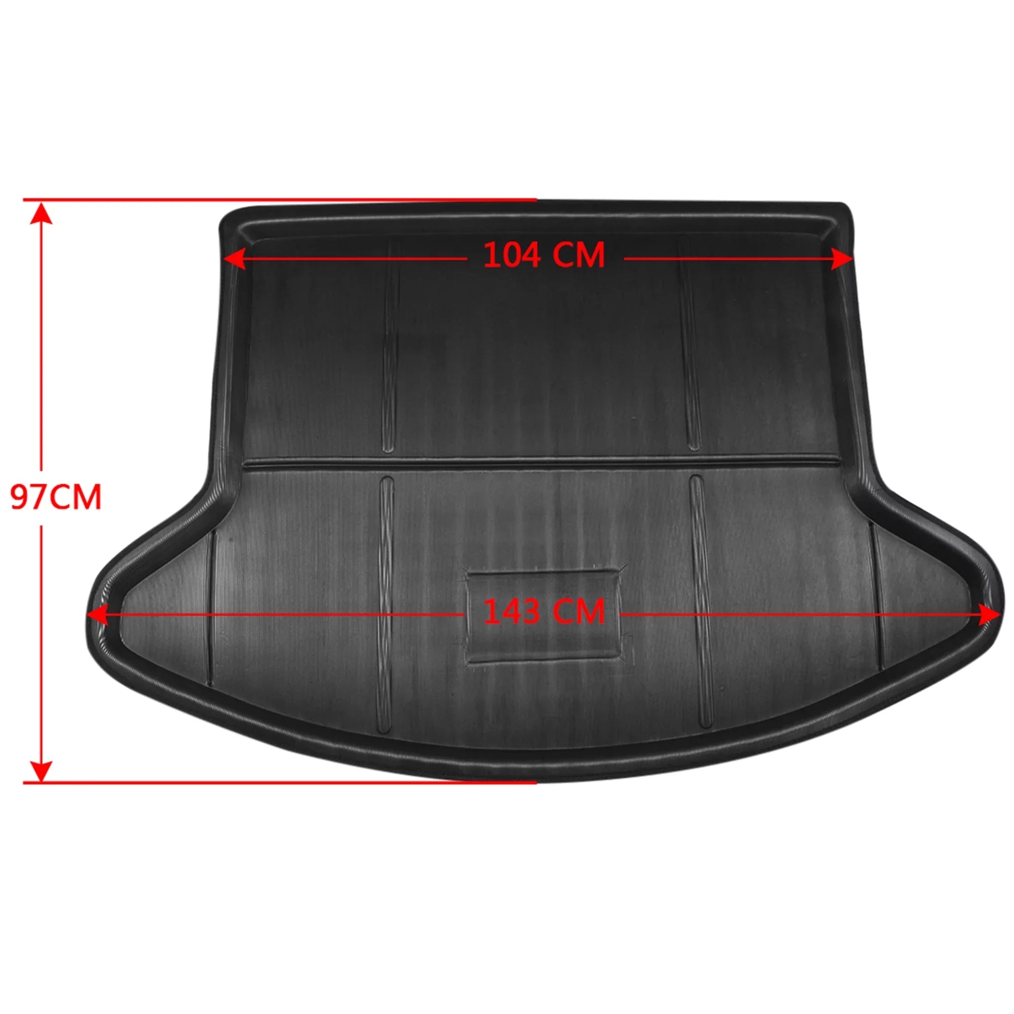 Unique Bargains Black Rear Trunk Tray Boot Liner Cargo Floor Mat Cover for Mazda -5 2013-2016