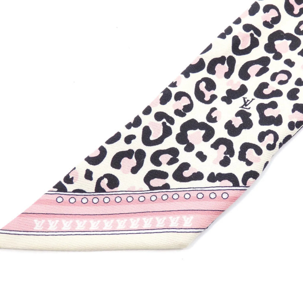 Pre-Owned Louis Vuitton Scarf Muffler Bandeau  Wild at Heart Women's Multicolor Silk Leopard Print  (Good)