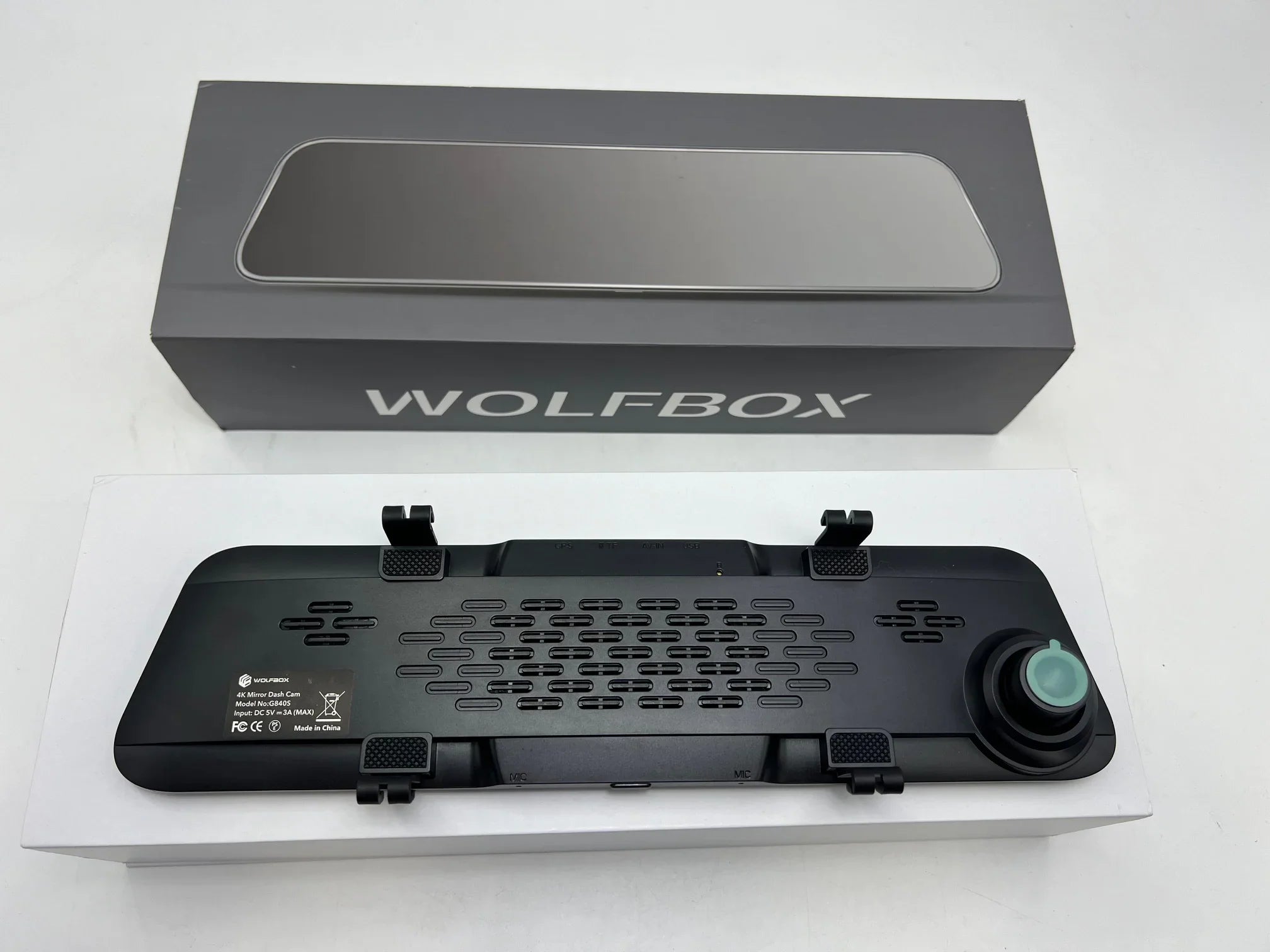 Open Box   12" 4K Mirror Dash Cam Backup Camera 2160P Full  -
