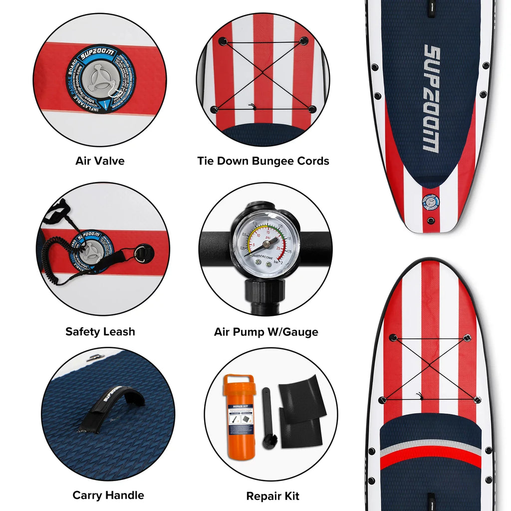 Big Star Inflatable 10'6×32"×6"  for All Skill Levels Everything Included with Stand Up Paddle Board, Paddle, Hand Pump,  Travel Backpack, Leash, Waterproof Bag, Repair Kit