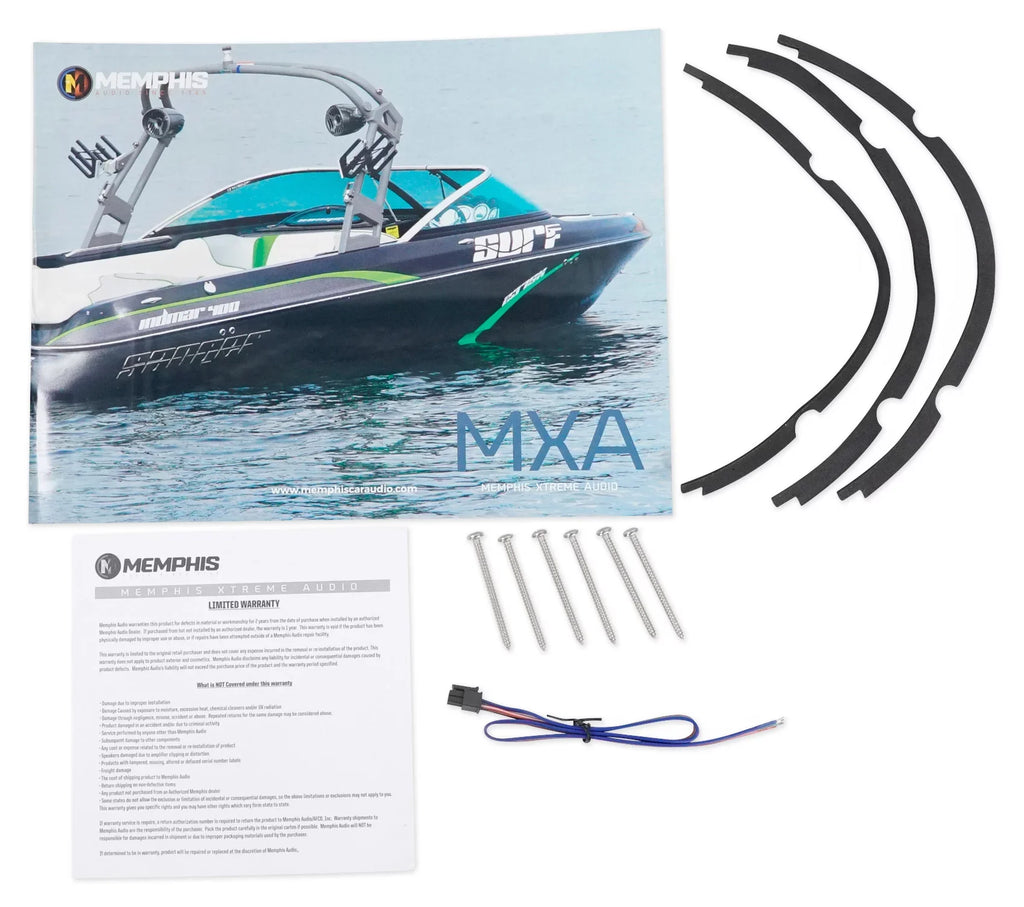 Memphis Audio  10" 500 Watt  Dual 4-Ohm Marine Subwoofer Boat Sub