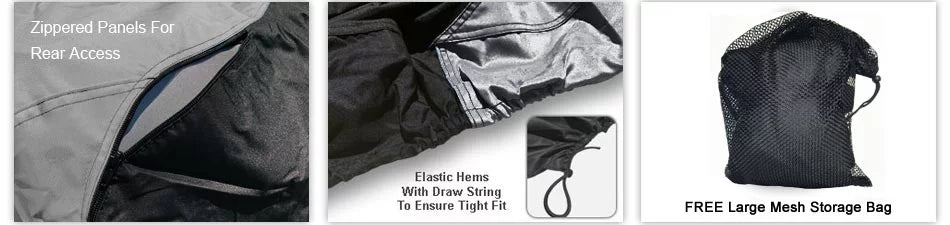 Weatherproof Jet Ski Cover For     155 130 2014-2016 -  / Black Color - All Weather - Trailerable - Protects from Rain, Sun,  Rays, And More! Includes Trailer Straps And Storage Bag