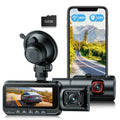 4K WiFi  Dash Cam,  Night Vision Dash Camera Front and Inside Car Camera with 64GB Card