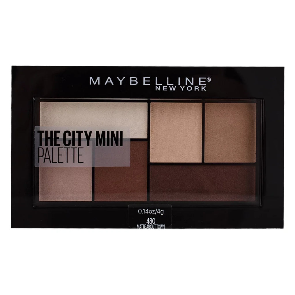 Maybelline The City Mini Eyeshadow Palette Makeup, Matte About Town 0.14 oz (Pack of 6)