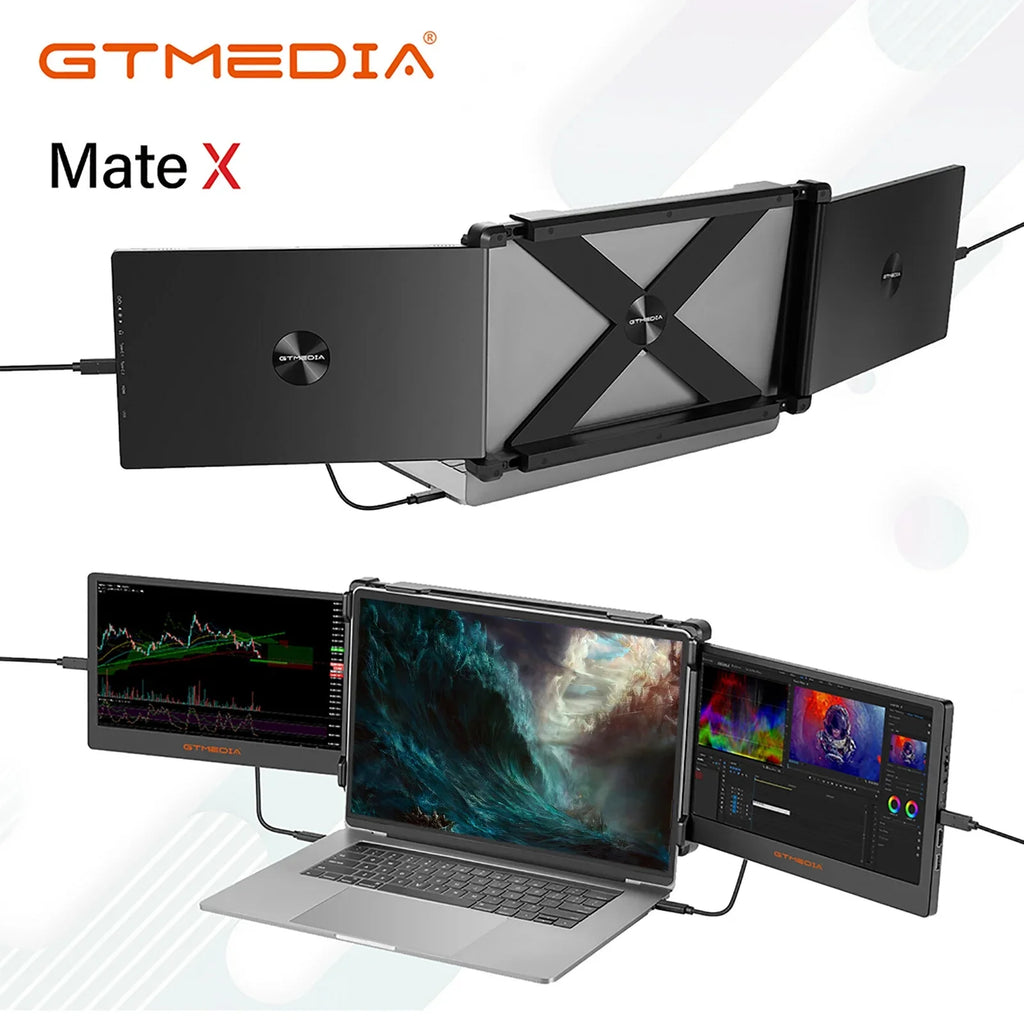 Mate  11.6-inch Portable Dual Screen Monitor for Laptop Full   1080P Display Plug and Play