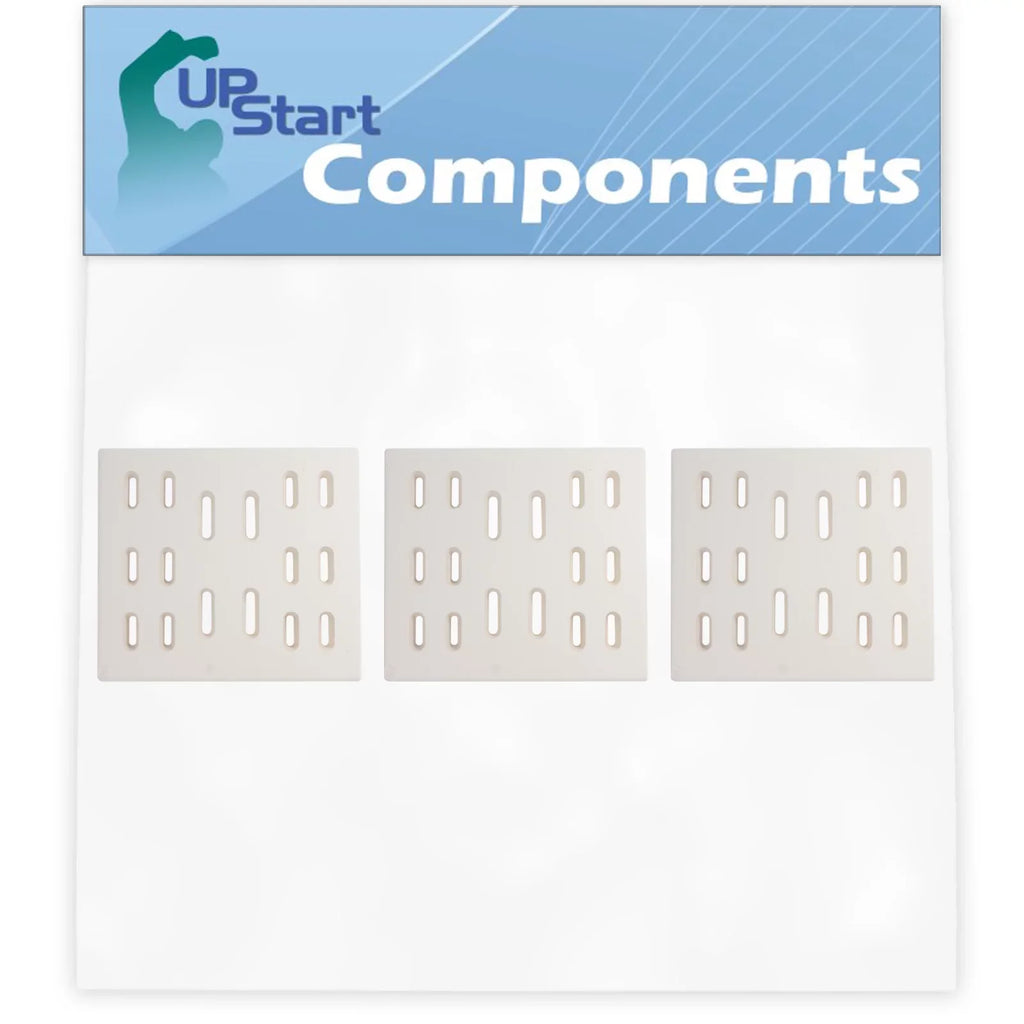 3-Pack  Grill Heat Shield Plate Tent Replacement Parts for Bakers Chefs Regal04CLP - Compatible Barbeque Ceramic Flame Tamer, Guard, Deflector, Flavorizer Bar, Vaporizer Bar, Burner Cover 8"