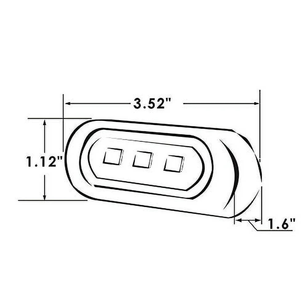 Manufacturers' Select  Inc Surface Mount Exterior  Backup/Flood/Docking Light, Watertight Marine/  Light with Stainless Steel Bezel (Bracket Mount) ()