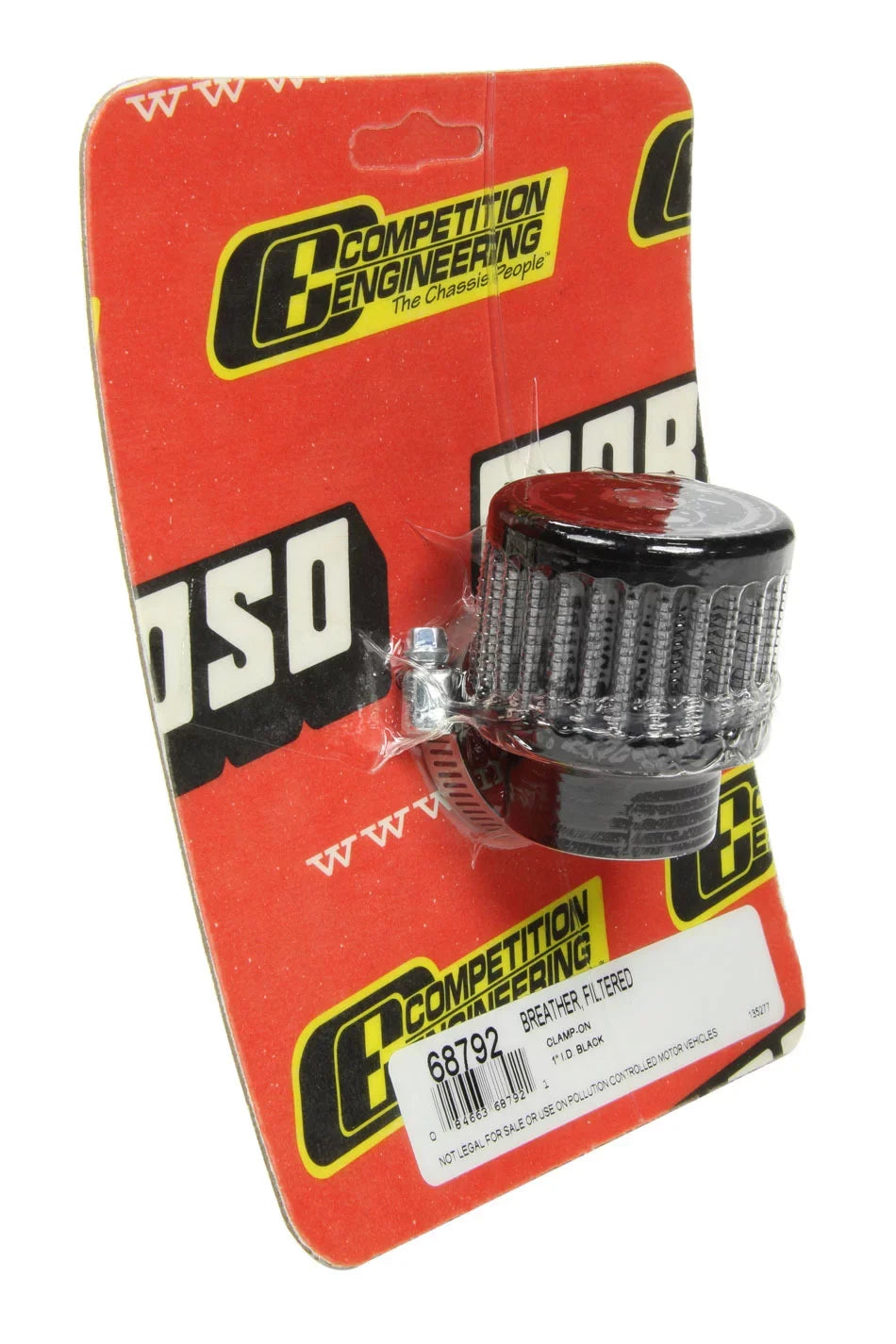 Moroso 68792 Clamp on Valve Cover Breather 1"  Black