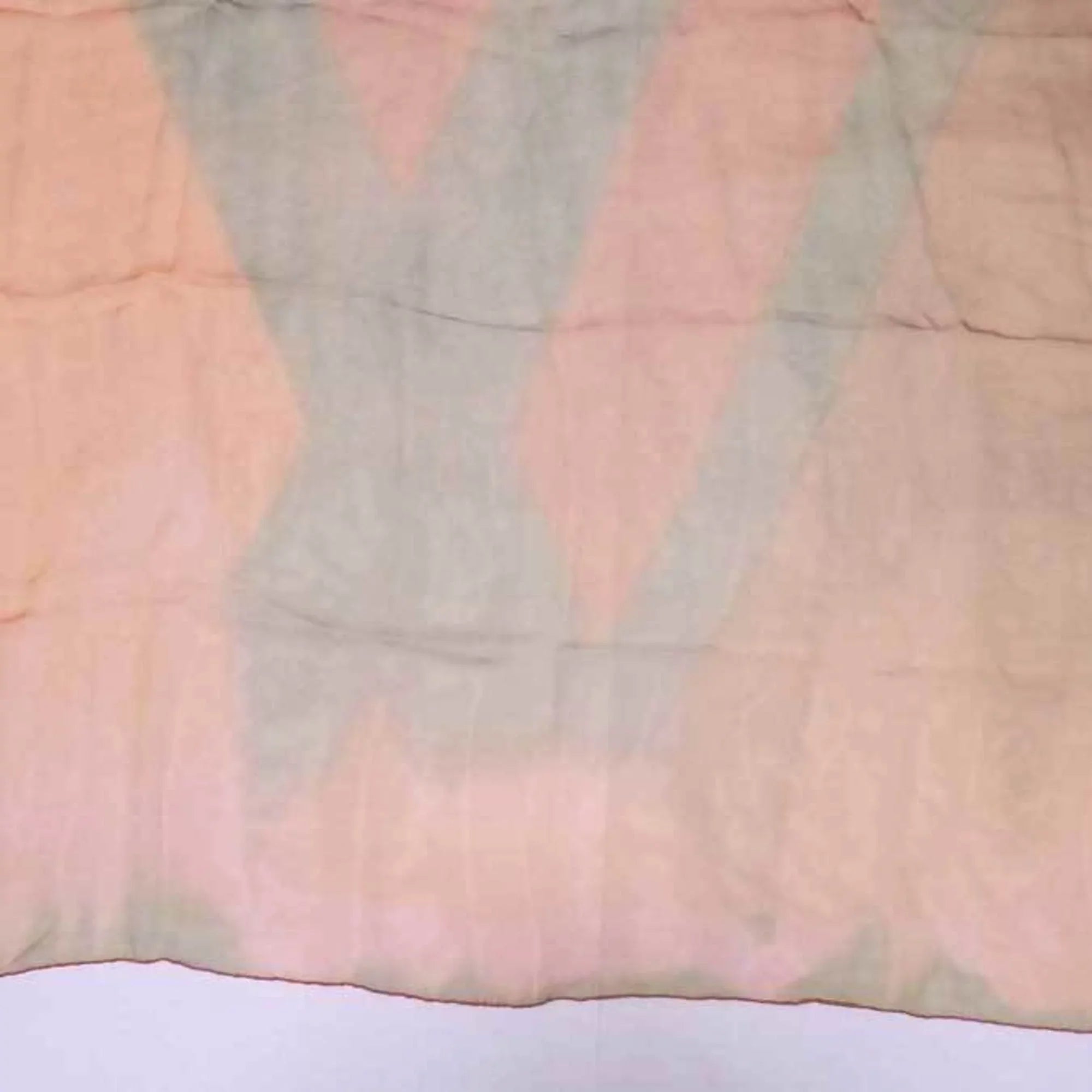 Pre-Owned Louis Vuitton Scarf  Logo Orange x Yellow Green 100% Silk Women's (Good)