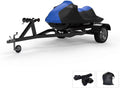 Weatherproof Jet Ski Covers for Yamaha Wave Runner  2015-2016 - Blue/Black Color - All Weather - Trailerable - Protects from Rain, Sun,  Rays, and More! Includes Trailer Straps and Storage Bag