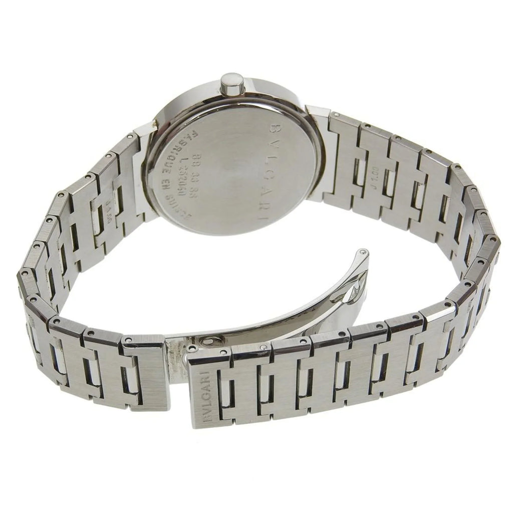 Pre-Owned Bvlgari  Watch  Stainless Steel Quartz Analog Display Black Dial Bulgari Men's  (Fair)
