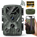 Wifi Trail Camera, 48MP 1080P Trail Cameras with Night Vision Motion Activated Waterproof, 120° Wide Angel 2.0"  Game Camera for Hunting Home Security
