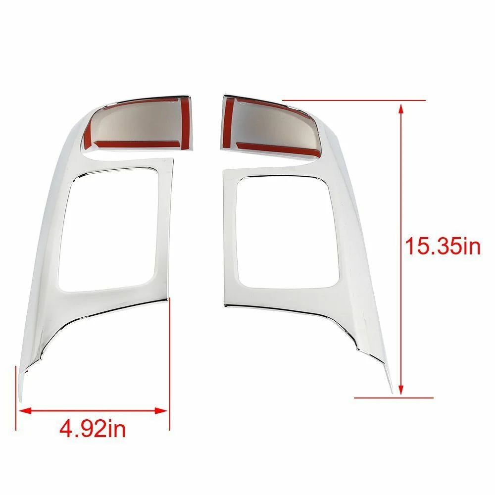 Teledu Chrome Center Console Navigation Side Panel Cover Trim
