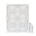 15x20x1  10 Pleated  Furnace Air Filters by Glasfloss Industries. ( 8 Pack ) Exact Size: 14-1/2 x 19-1/2 x 7/8