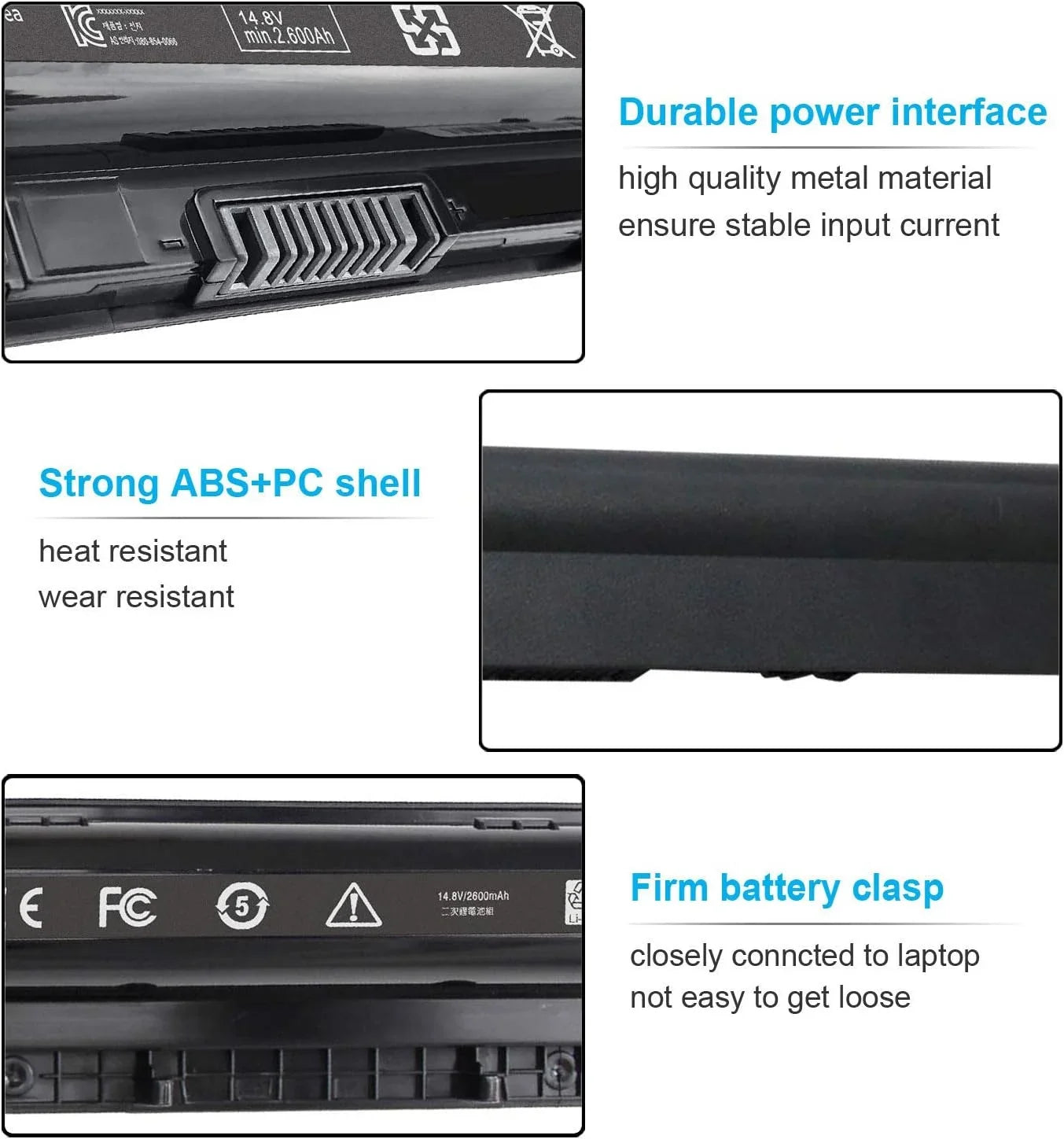 40Wh  14.8V y for Dell Inspiron 15 3000 5000 Series 5559 5566 5555 5558 5758 3552 3567 3558 3551 17 5759