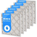 SpiroPure 18X20X1  8 Pleated Air Filters - Made in  (6 Pack)