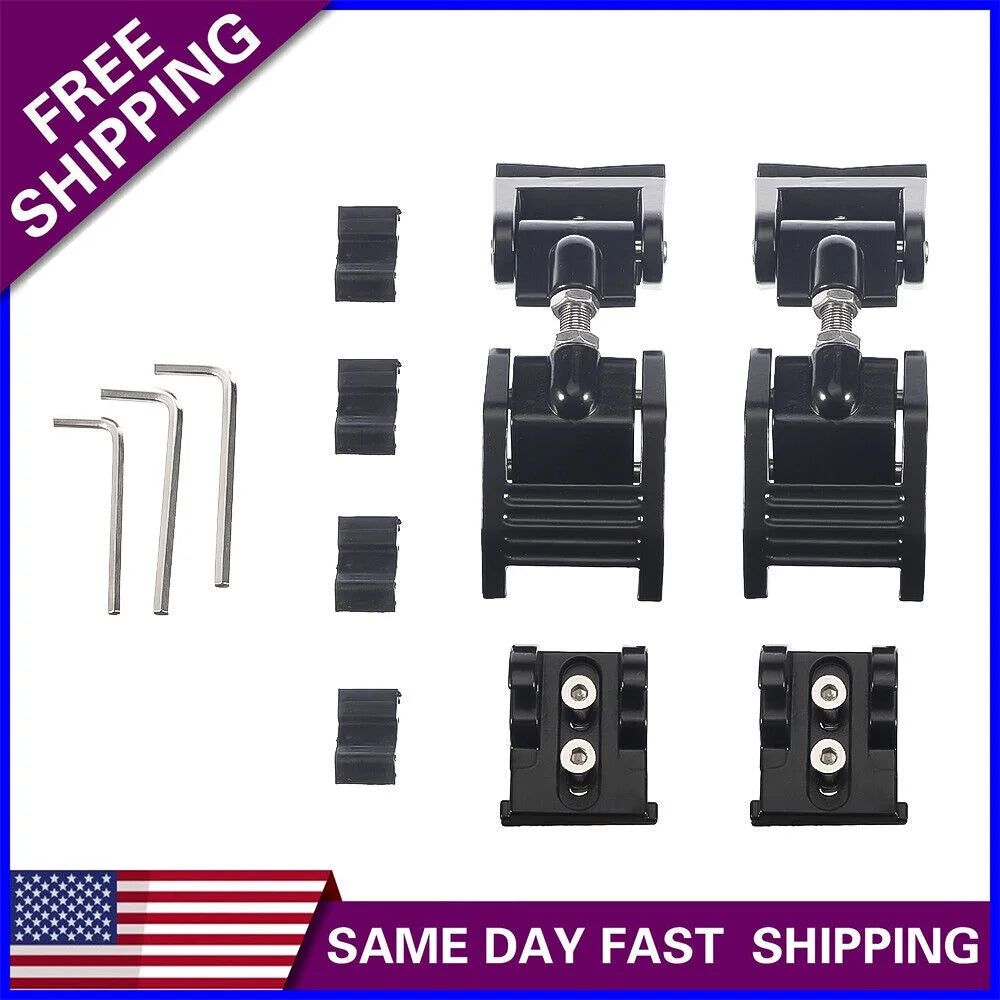 Onemayship 2 Pack Front Hood Latch Lock Catch for Jeep Wrangler  07-18  Secure Vehicle Protection-Black