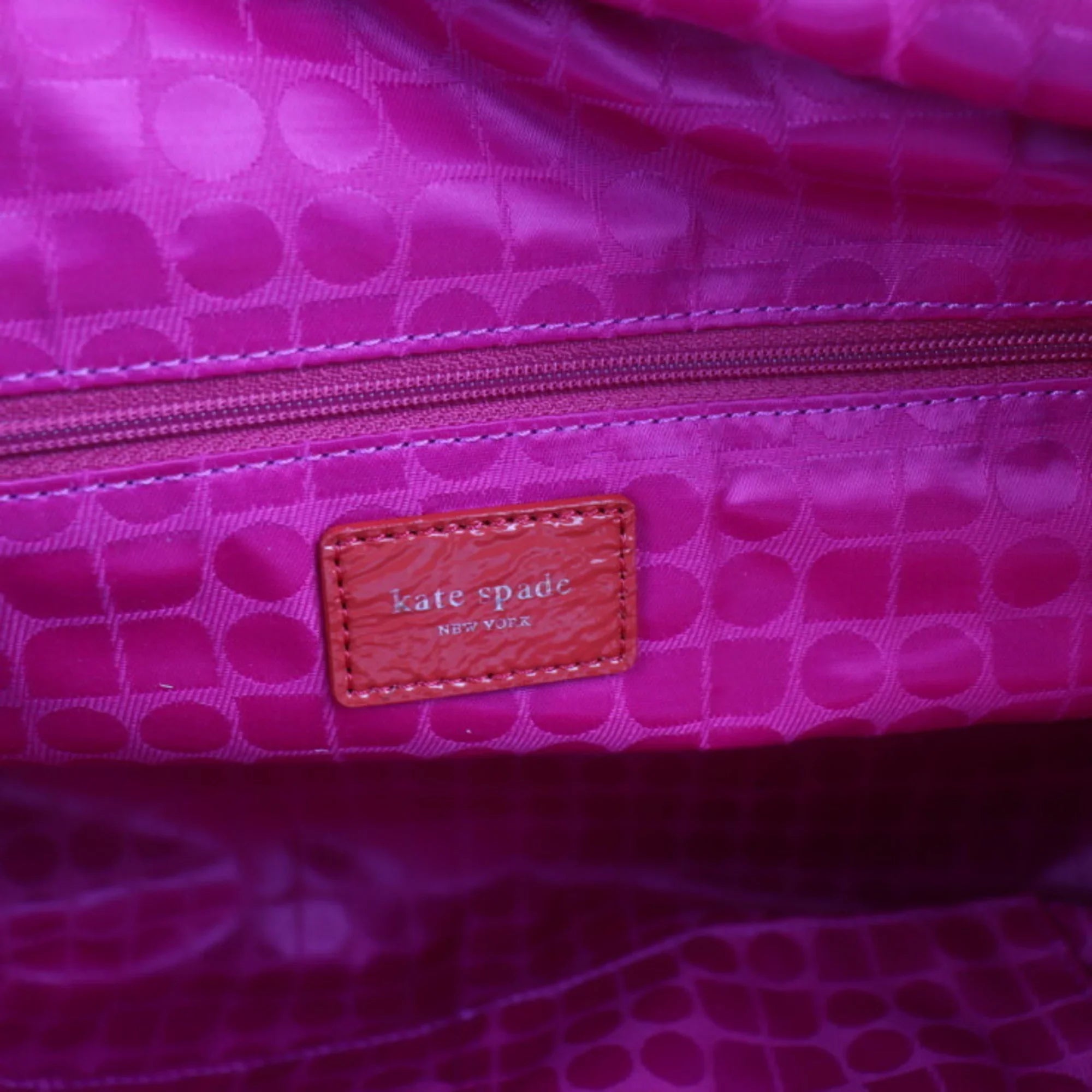 Pre-Owned Kate Spade spade handbag felt leather red pink tote bag (Good)