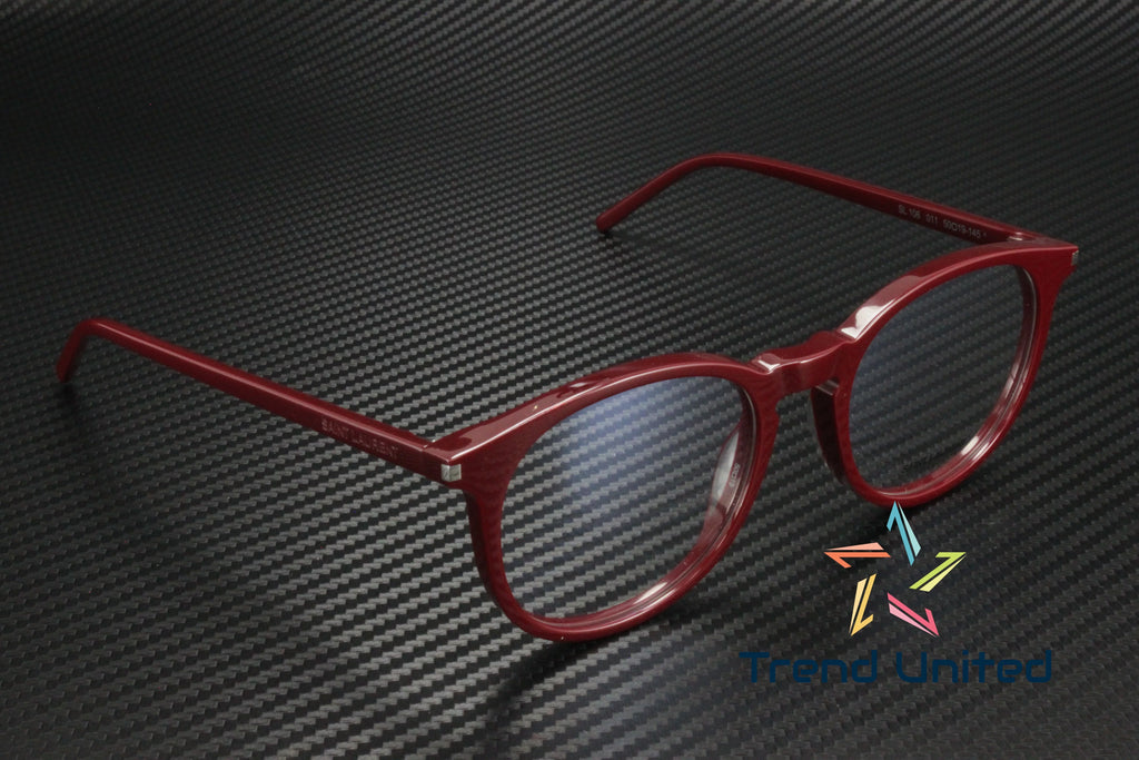 106 011 Round Oval Panthos Burgundy 50 mm Unisex Eyeglasses