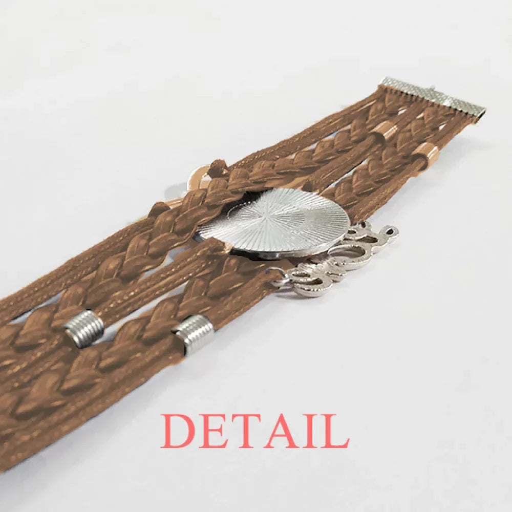 Designer Worked Hard Paint Seriously Bracelet Hand Strap Leather Rope Wristband Double Set