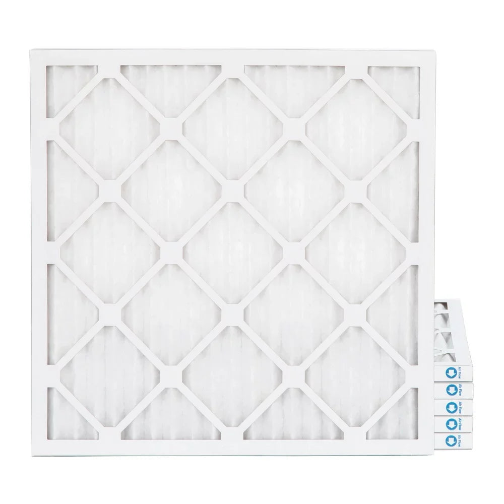 Pamlico Air 25x25x1  8 Pleated  Furnace Air Filters. Quantity 6. (Actual Size: 24.5 x 24.5 x 0.75 Inches)