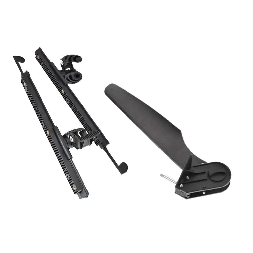 Kayak Rudder Kayak Foot Pegs Boat Tail Watercraft Rudder with Foot Brace Pedals for Fishing Boat Canoeing Marine Accessories