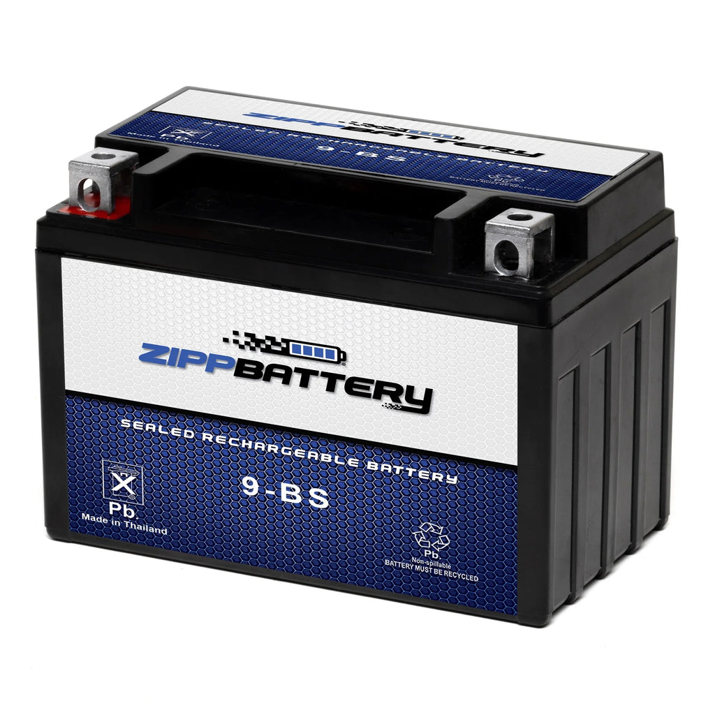 Zipp Battery - (9- 12 Volt,8 Ah, 120 ) Motorcycle Battery for Kawasaki 636cc Zx636-b  Ninja Zx-6r 2003