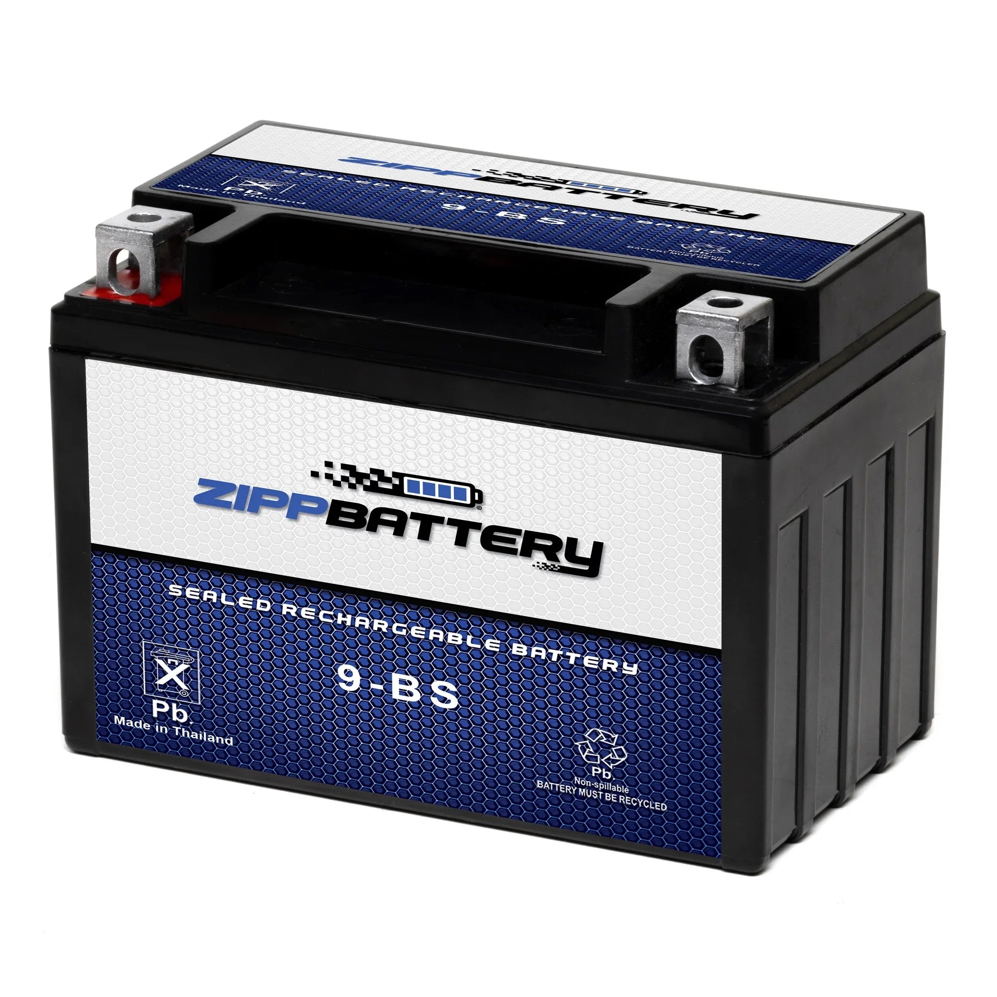 Zipp Battery - (9- 12 Volt,8 Ah, 120 ) Motorcycle Battery for Kawasaki 636cc Zx636-b  Ninja Zx-6r 2003