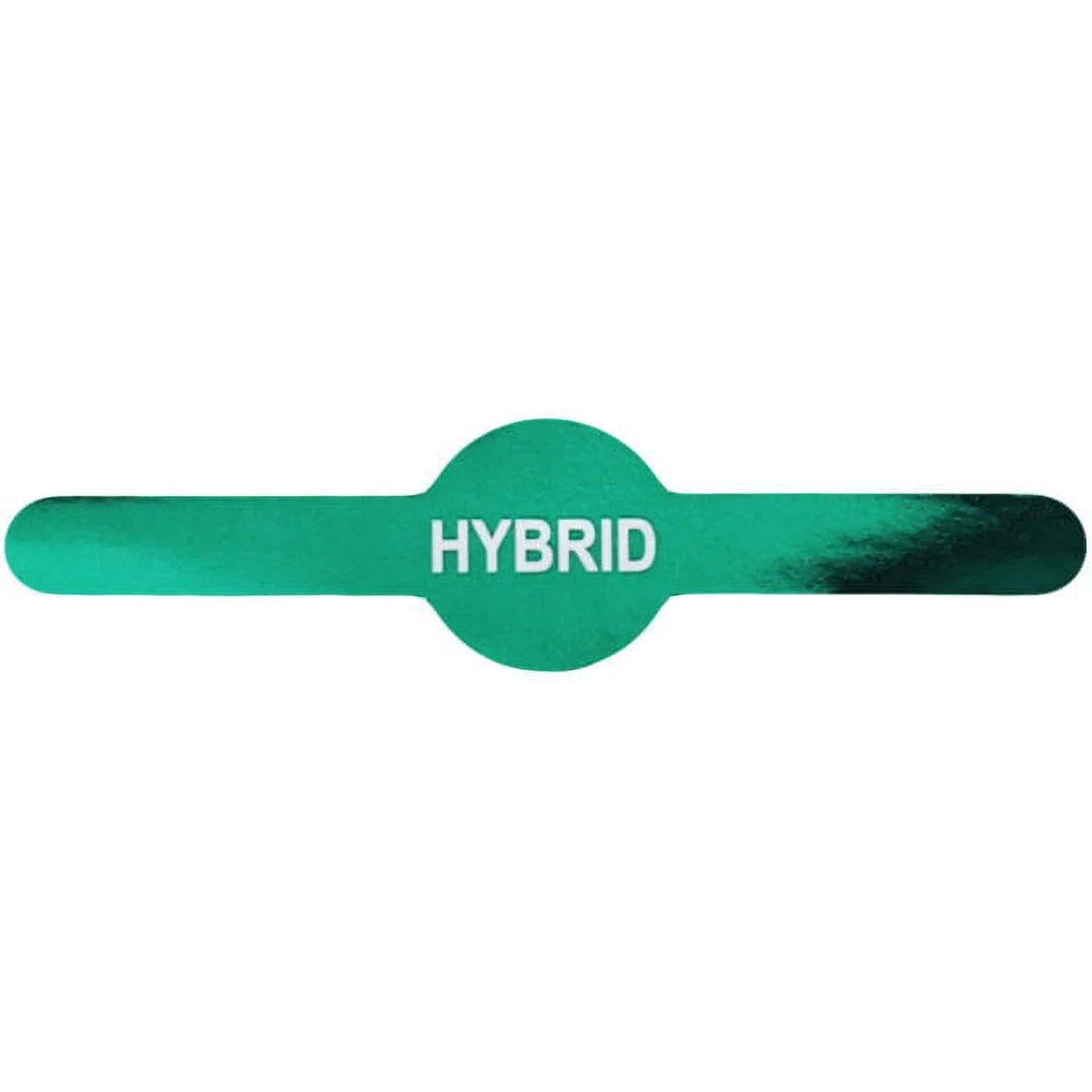Metallic Green Pre-Roll Safety Tamper Vial Tube Labels | 0.6 x 2.5" - 500 Pack | InStockLabels.com