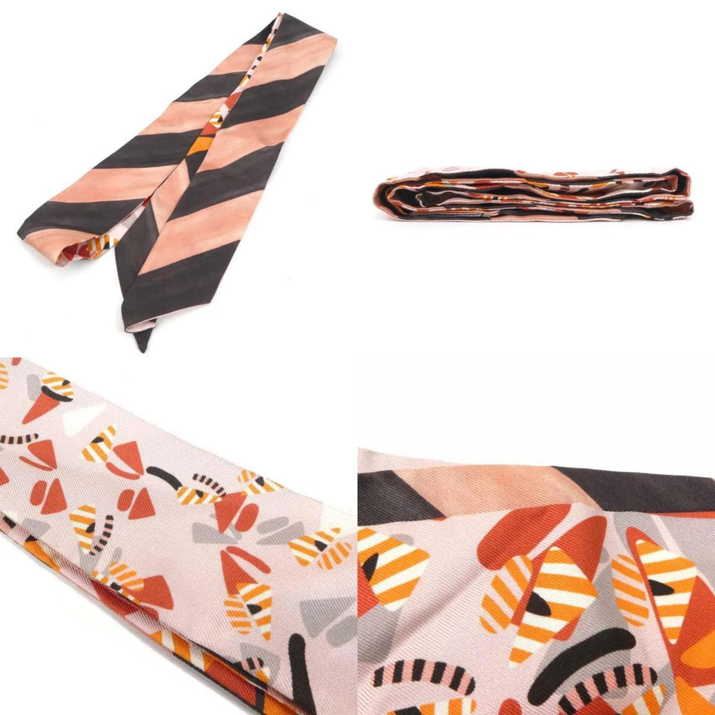 Pre-Owned  Scarf Muffler Wrappy Silk Pink/Multicolor Women's (Good)