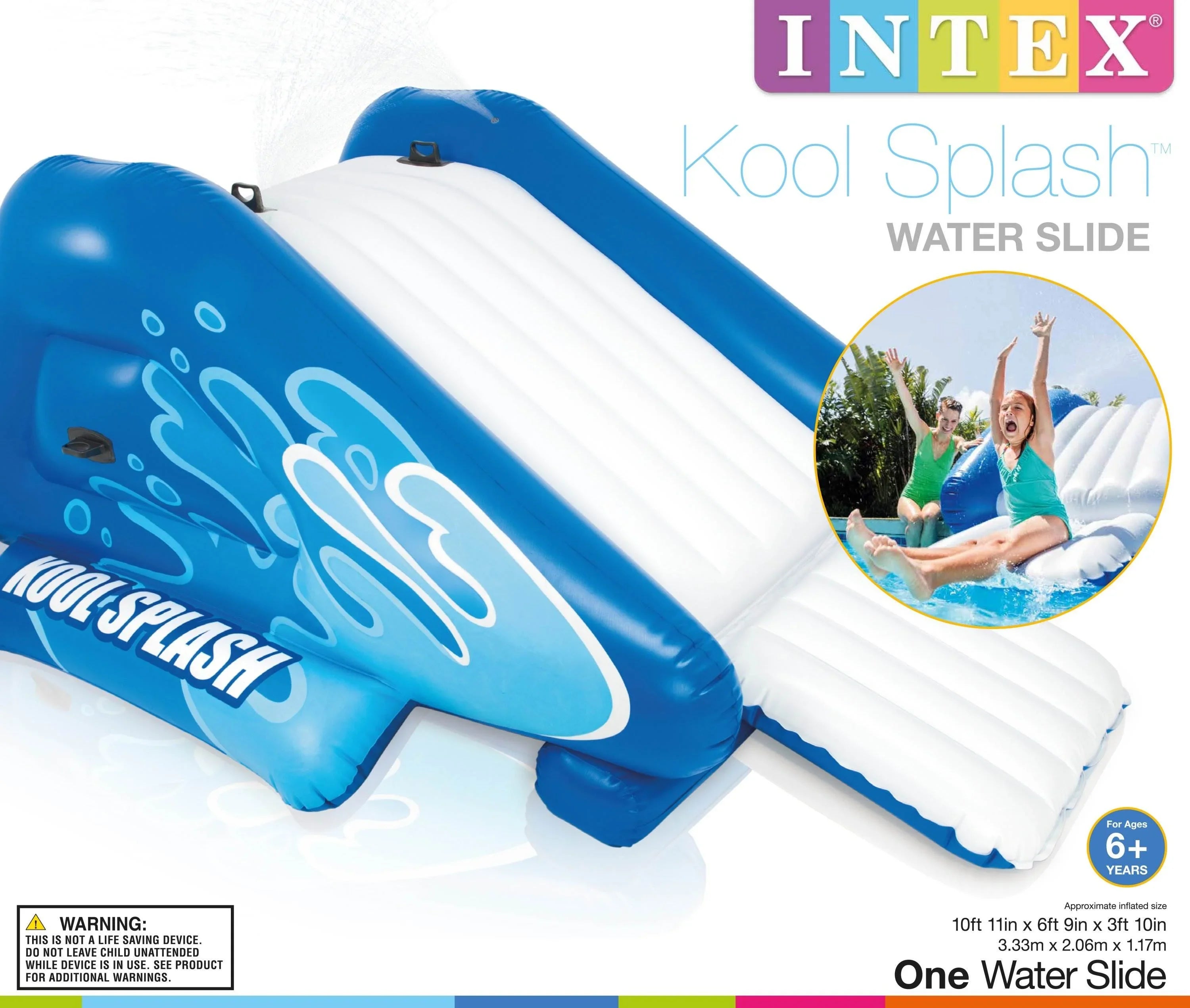 Intex Kool Splash Inflatable Play Center Water Slide | (Open Box) (2 Pack)