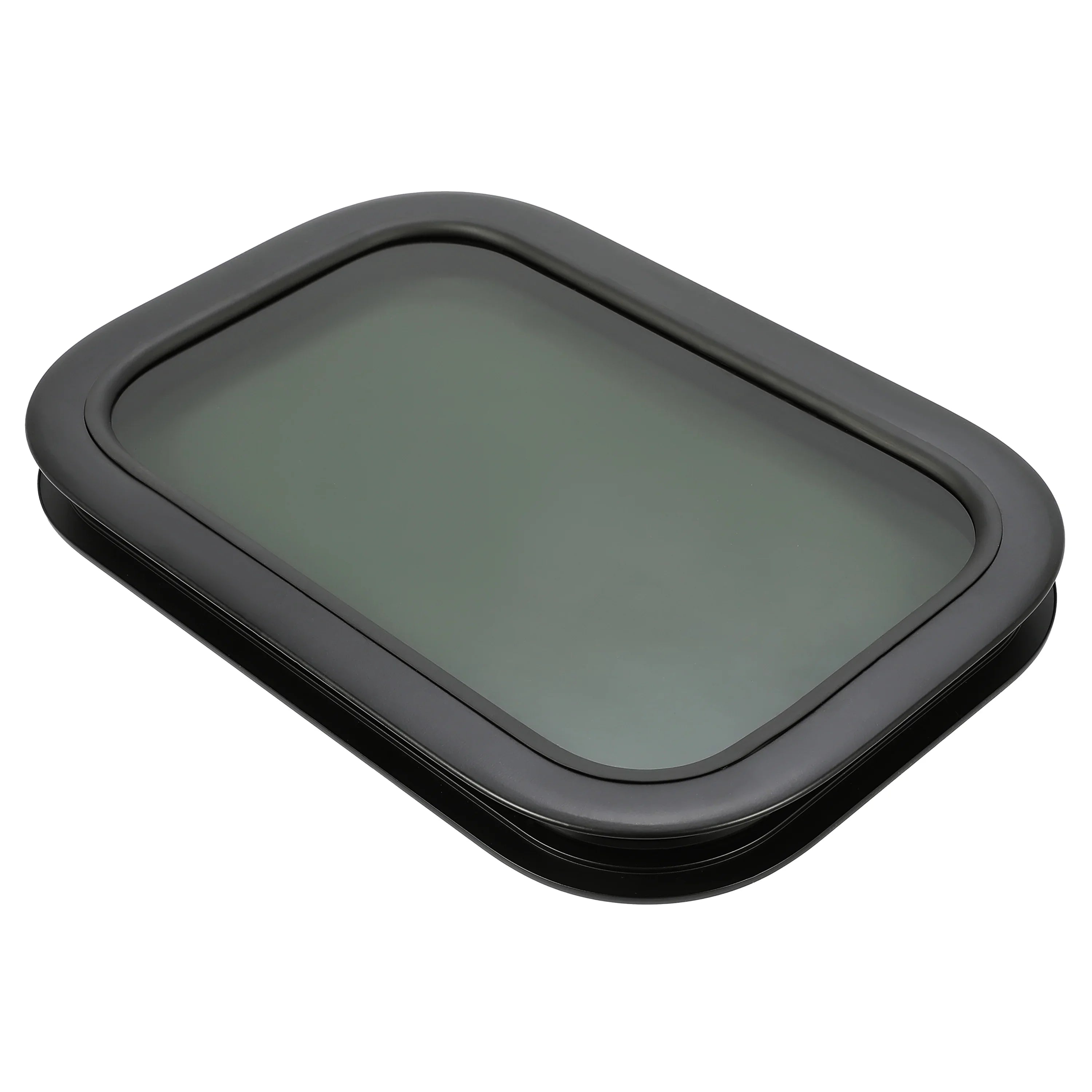 Kojem  Window Black Universal for Camper Vertical Trailer Rip-Up Cargo Powder Coated Glass Steel
