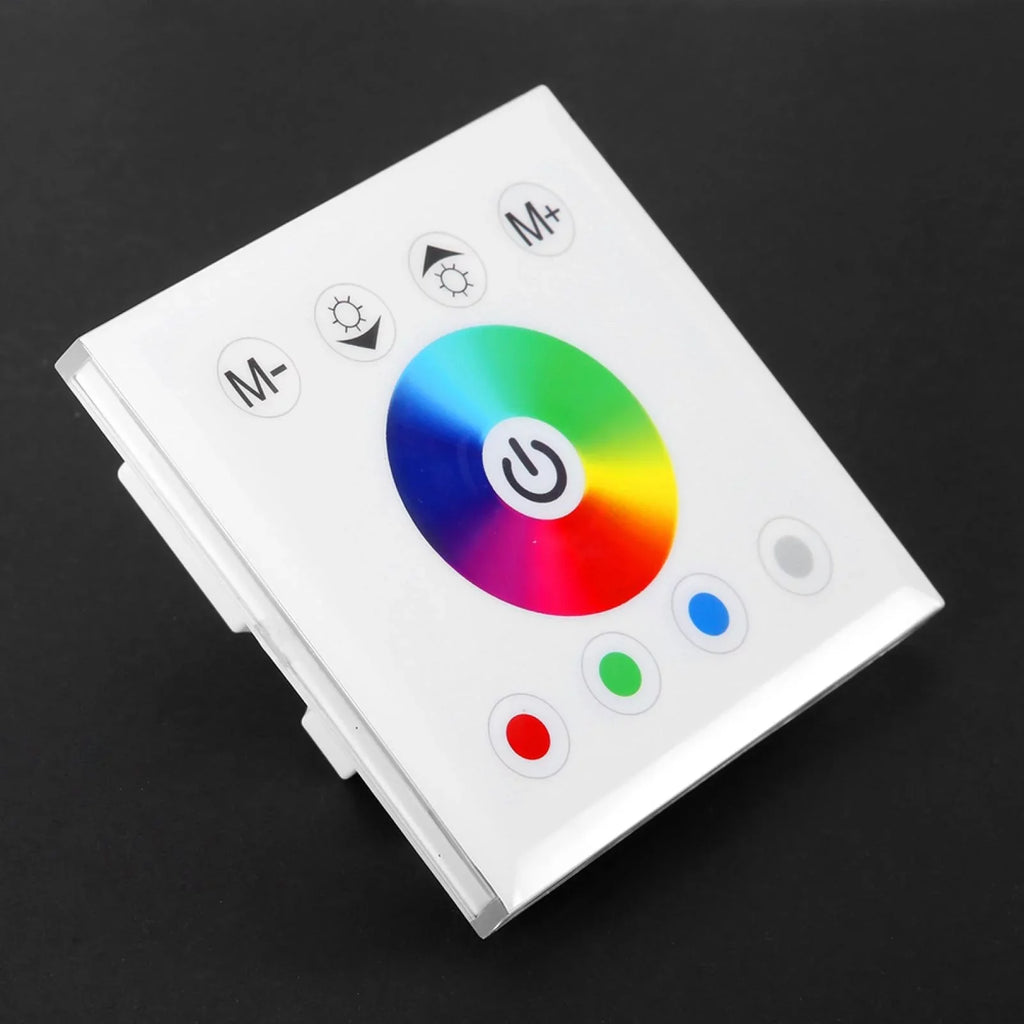 Kathlen Touch Panel Controller - Wall Mounted Colorful   Touch Panel Controller Dimmer Switch for  Strip Light(White)