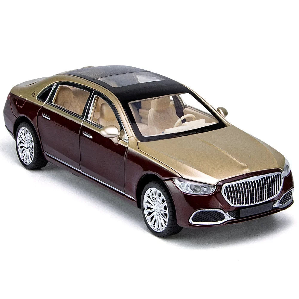 Sound & Light Alloy Metal 1/24 Car Model Gift Collection For Benz Maybach